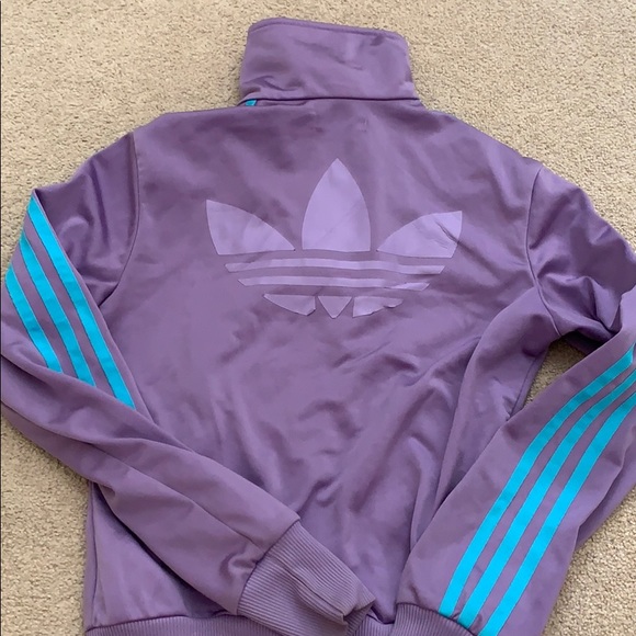 Purple and blue adidas jacket - Picture 2 of 2
